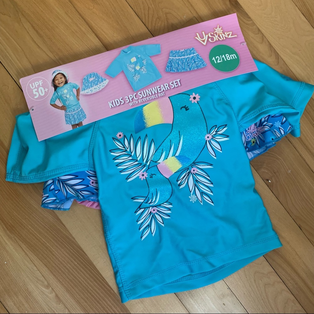 UV Skinz 3 Piece Kids Sunwear Set